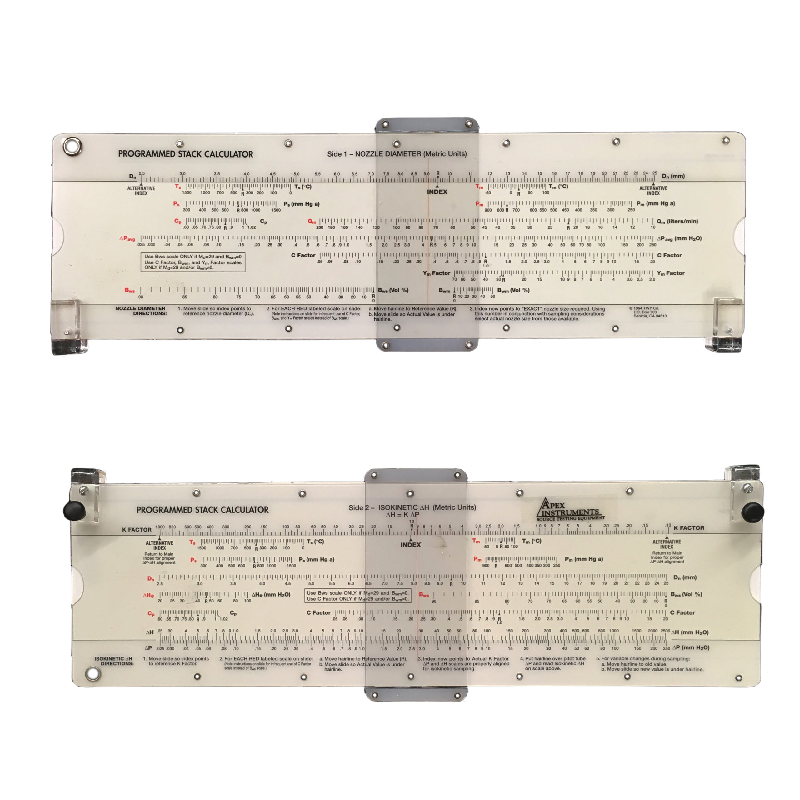 Metric Measurement Slide Rule Stack Calculator