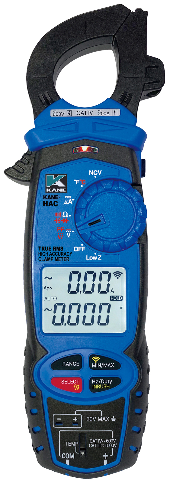 KANE‑HAC High Accuracy Commercial Clamp Meter & Wireless Data Transfer